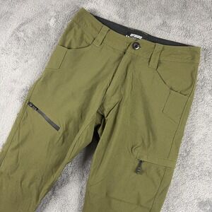 Off The Grid Trailblazer Pro Pants Mens 28x29 Green Taper Fit Hiking Stretch